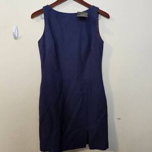 BCBG Maxazria Essentials Minimal Sleeveless Sheath Round Neck Knee Length NWT Wo